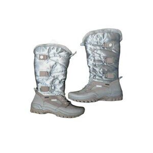 Rockport Size 10 Tall Silver faux fur Lined Tall Winter Boots NWT